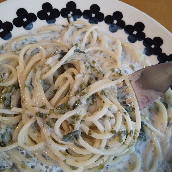 牛乳で!海苔クリームパスタ*